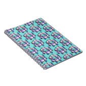 Benzene Molecule Muster Bio Chemie Art Notizblock (Rechte Seite)