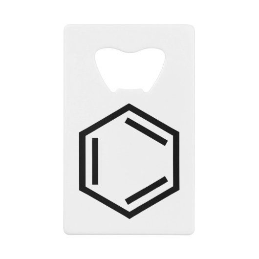 BENZENE RING SYMBOL GELDBEUTEL FLASCHENÖFFNER (Vorderseite)