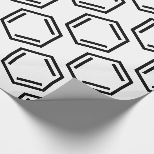BENZENE RING SYMBOL GESCHENKPAPIER (Ecke)