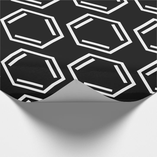 BENZENE RING SYMBOL GESCHENKPAPIER (Ecke)