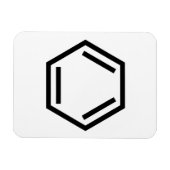 BENZENE RING SYMBOL MAGNET (Horizontal)