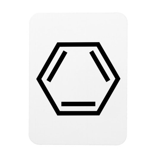 BENZENE RING SYMBOL MAGNET (Vertikal)