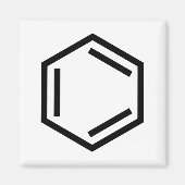 BENZENE RING SYMBOL MAGNET (Vorne)