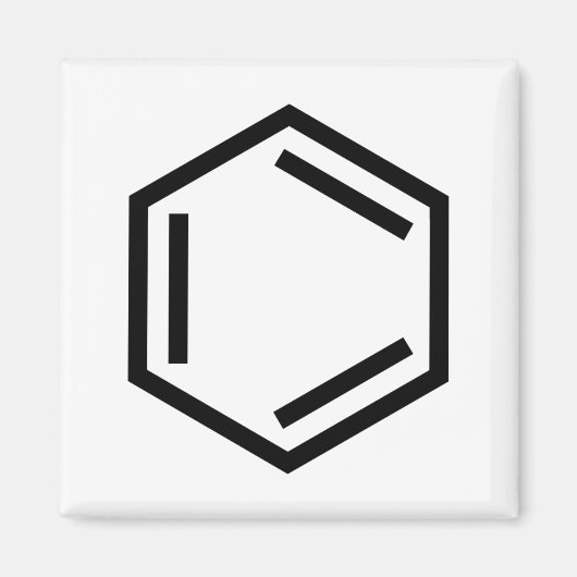 BENZENE RING SYMBOL MAGNET (Vorne)