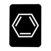 BENZENE RING SYMBOL MAGNET (Vertikal)