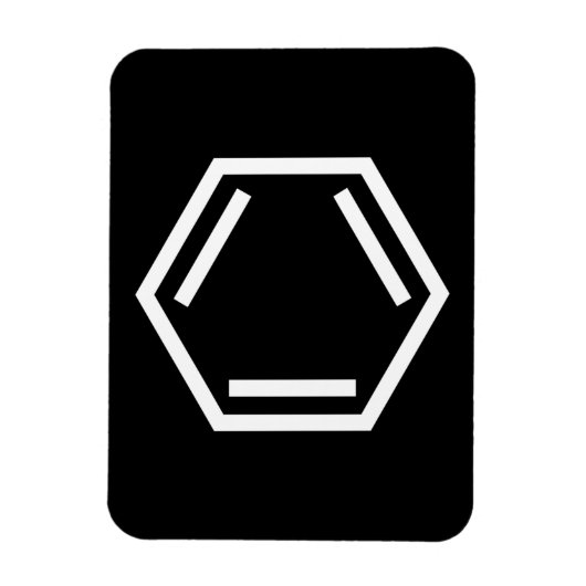 BENZENE RING SYMBOL MAGNET (Vertikal)