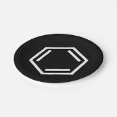BENZENE RING SYMBOL PAPPTELLER (Schrägansicht)