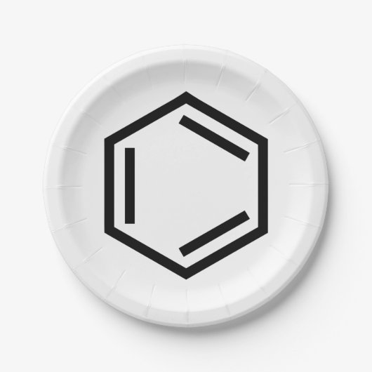 BENZENE RING SYMBOL PAPPTELLER (Vorderseite)