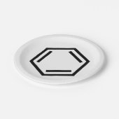 BENZENE RING SYMBOL PAPPTELLER (Schrägansicht)