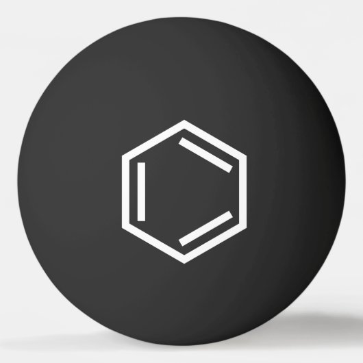 BENZENE RING SYMBOL PONG BALL TISCHTENNISBALL (Vorderseite)