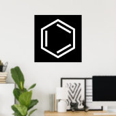 BENZENE RING SYMBOL POSTER (Heimbüro)