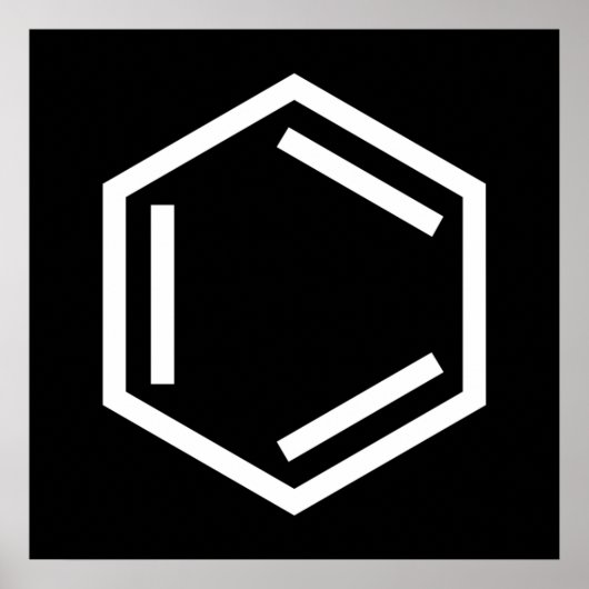 BENZENE RING SYMBOL POSTER (Vorne)