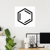 BENZENE RING SYMBOL POSTER (Heimbüro)