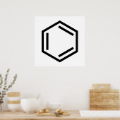 BENZENE RING SYMBOL POSTER (Küche)