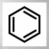 BENZENE RING SYMBOL POSTER (Vorne)