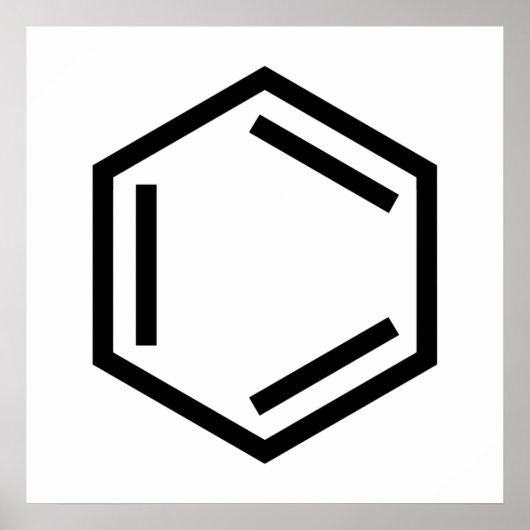 BENZENE RING SYMBOL POSTER (Vorne)