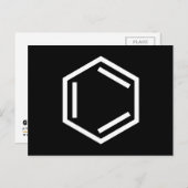 BENZENE RING SYMBOL POSTKARTE (Vorne/Hinten)