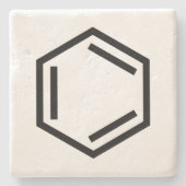 BENZENE RING SYMBOL STEINUNTERSETZER (Vorderseite)