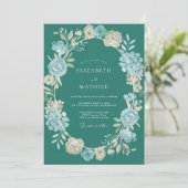Benzin Champagner Gemalte Hochzeit Einladung (Stehend Vorderseite)