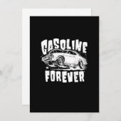 Benzin Forever Funny Gas Cars T-Shirts Einladung (Vorne/Hinten)