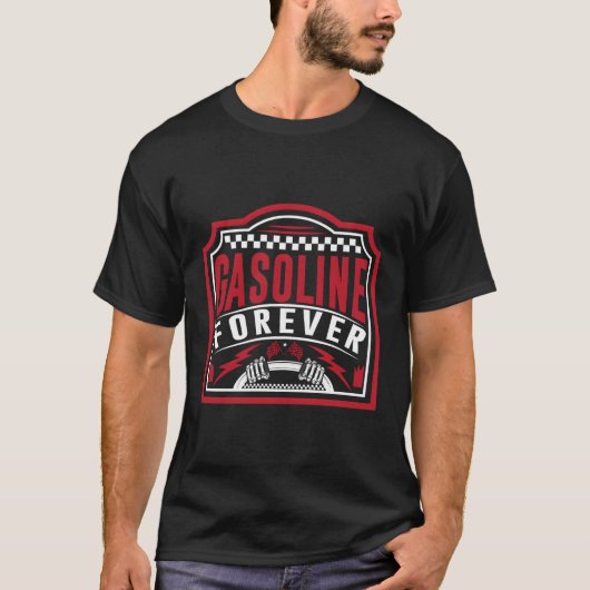 Benzin Forever Gas Cars T-Shirt (Vorderseite)