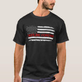 Benzin Forever US Flag Funny Fuel Gas Autos T-Shirt (Vorderseite)