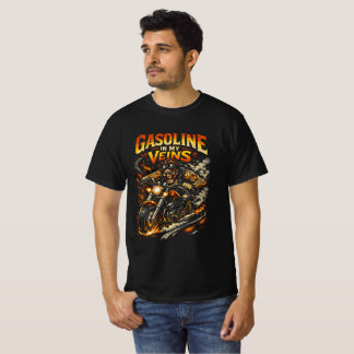 Benzin in meinen Adern - Wilder Fahrer T-Shirt