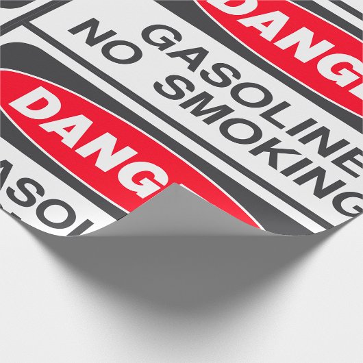 Benzin - kein Raucher-Zeichenpapier Geschenkpapier