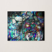 Benzin-Motorrad-Motor Puzzle (Horizontal)