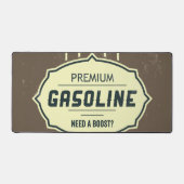 Benzin-Retro-Label Schreibtischunterlage (Vorderseite)