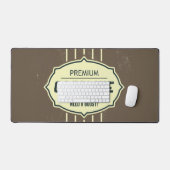 Benzin-Retro-Label Schreibtischunterlage (Tastatur & Maus)