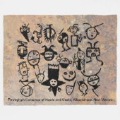 Benzin-Sammelmasken und -köpfe Fleecedecke (Vorderseite (Horizontal))