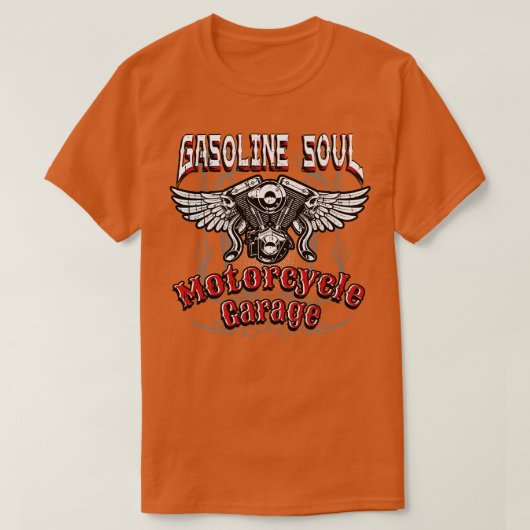 Benzin-Soul-Motorrad T-Shirt (Design vorne)