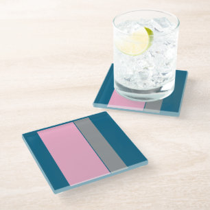 Benzinblau CottonCandy Glasuntersetzer