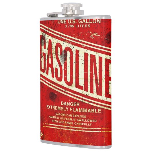 Benzinflasche Flachmann (Links)
