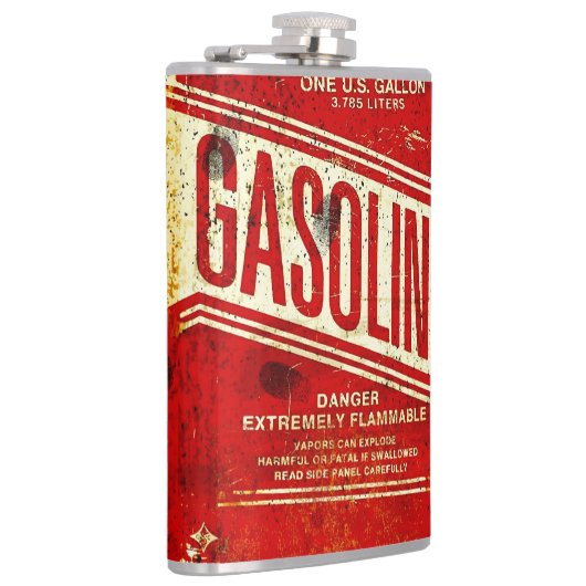 Benzinflasche Flachmann (Rechts)