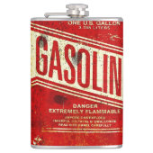 Benzinflasche Flachmann (Vorderseite)