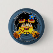 Benzinkirschblüte-Knopf Button (Vorderseite)