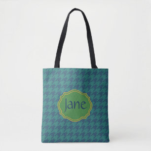 Benzinleaf Hahnentrittmuster Personalisiert Tasche