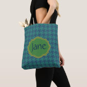 Benzinleaf Hahnentrittmuster Personalisiert Tasche (Von Nahem)