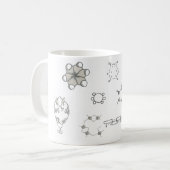 Benzolstrukturen Kaffeetasse (Vorderseite Links)
