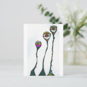 Beobachte Augen, wer beobachtet dich? surrealistis Postkarte (Stehend Vorderseite)