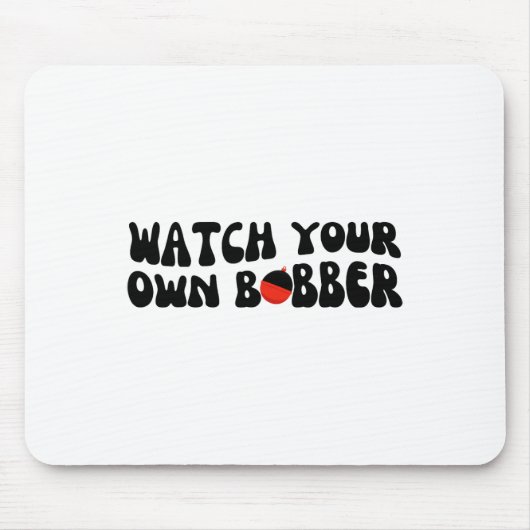 Beobachte deinen eigenen Schwimmer Fischiger Angle Mousepad (Vorne)