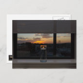 Beobachten der Postkarte des Sonnenuntergangs (Vorne/Hinten)