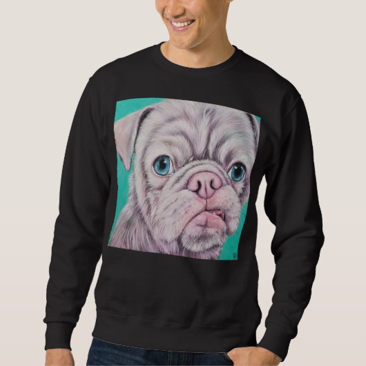 Beobachten Sie den Mops Sweatshirt (Vorderseite)