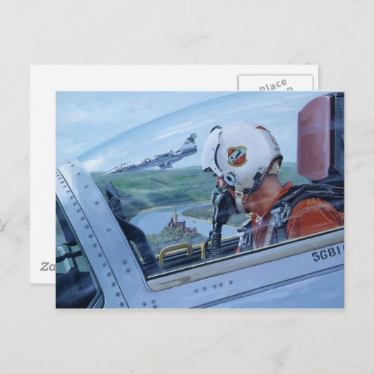 Beobachten Sie den Rhein von Ken Riley Postkarte (Vorne/Hinten)