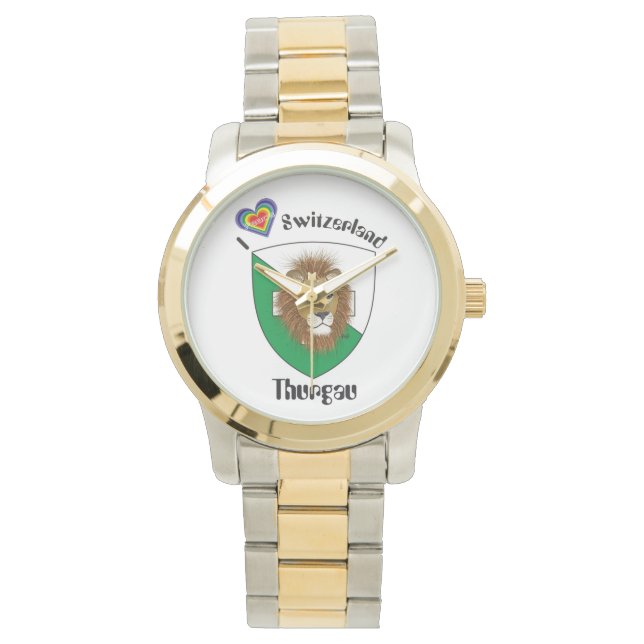 Beobachten Sie die Schweizer Design Thurgau Schwei Armbanduhr (Vorderseite)