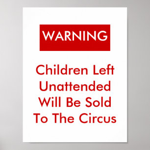 Beobachten Sie Ihre Kinder Poster