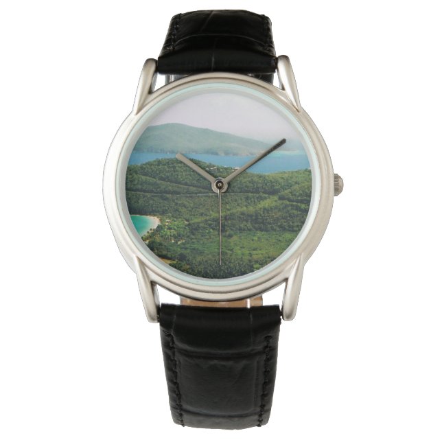 Beobachten Sie mit Island Scene Armbanduhr (Vorderseite)