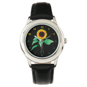Beobachten Sie mit Sonnenblumen Armbanduhr